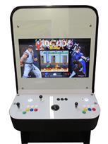 1200 2-player, yellow buttons, green buttons, blue buttons, red buttons, white buttons, black trackball, black trim, capcom